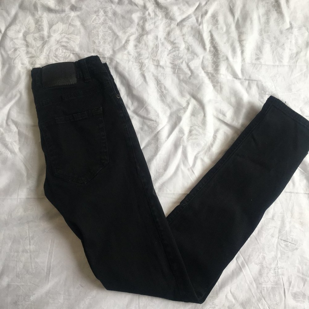 Bluenotes Skinny Fit Men's Jeans Chase 5 Pocket Black Faded Sz 26/32 811-1615